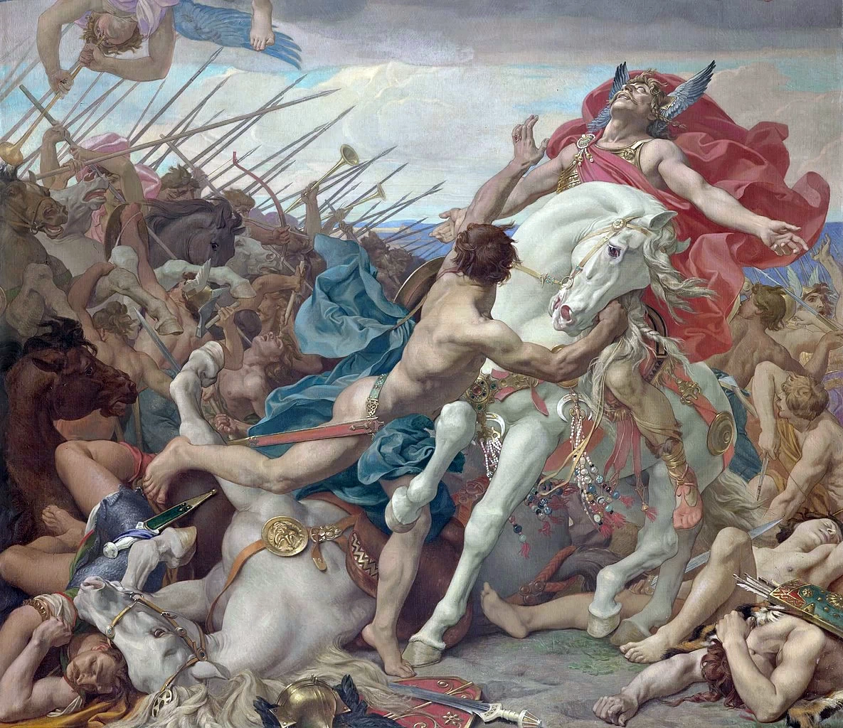 Pantheon - La battaglia di Tolbiac, dettaglio 2